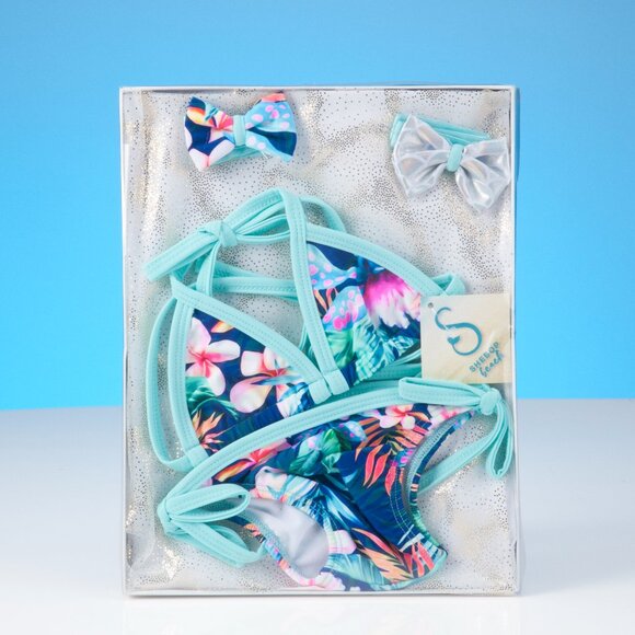 My Babies First Bikini Tropical Gift Set - Baby Shower Gift! - Picture 1 of 3